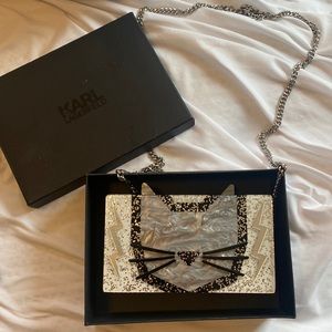 Karl Lagerfeld Cat Clutch
